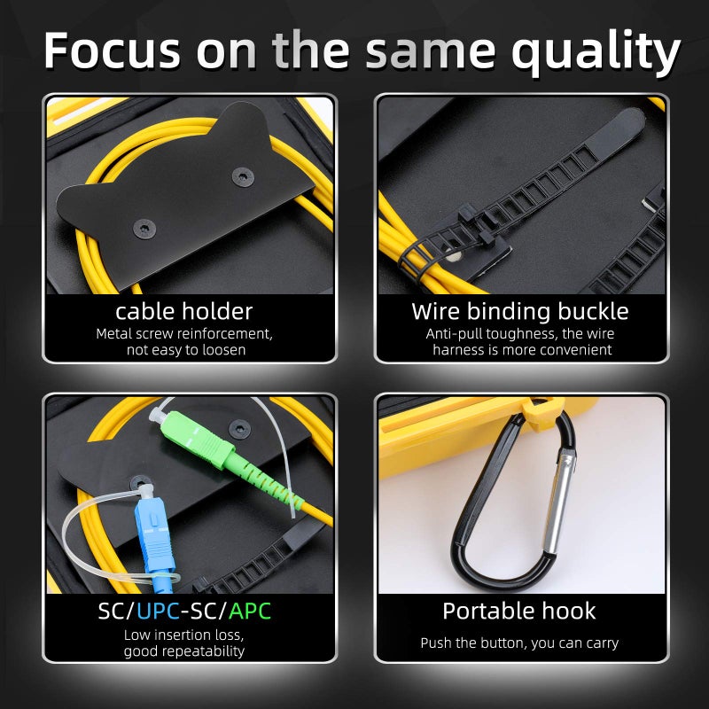 CRUISER أداة اختبار كابل الألياف الضوئية كروزير OTDR صندوق كابل الإطلاق 1 كم SC/UPC-SC/APC SM وضع مفرد OTDR مزيل منطقة الموت 1310/1550 نانومتر - Image 2